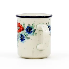 Kubek ceramiczny 236 0,3l <br>Polskie kwiaty Bolesławiec